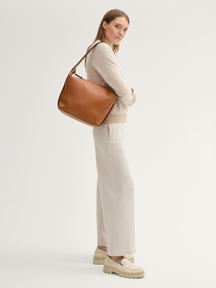 ttmanola l beuteltasche mit ziernähten