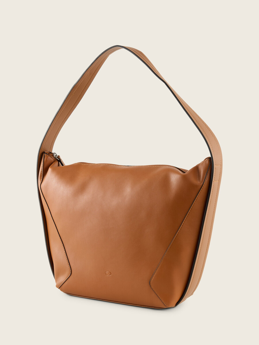 ttmanola l beuteltasche mit ziernähten
