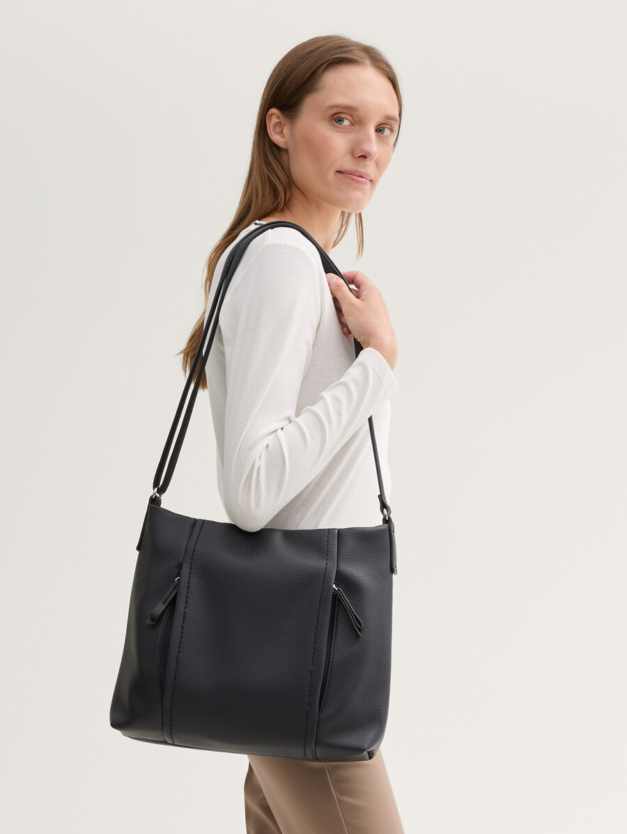 ttbeca m beuteltasche mit reißverschlussdetails