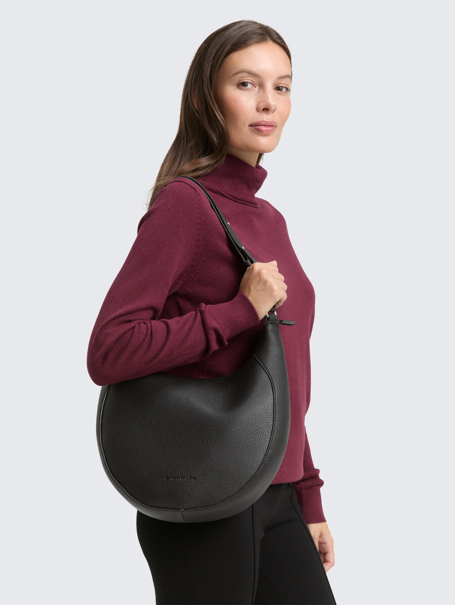 ttdahlia m beuteltasche mit ziernähten