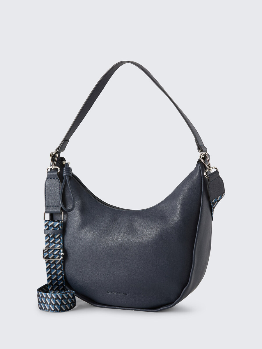tttatiana m schultertasche mit gemustertem webriemen