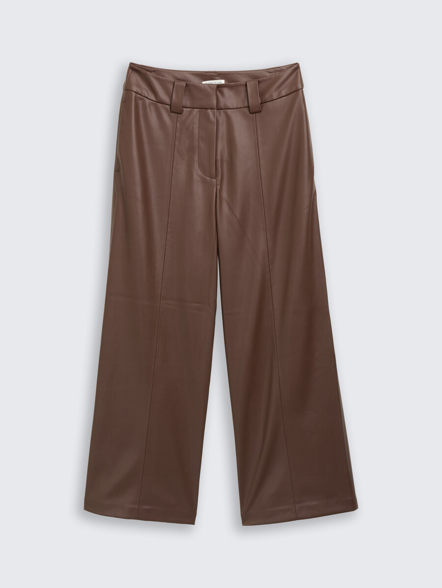culotte-hose in lederoptik