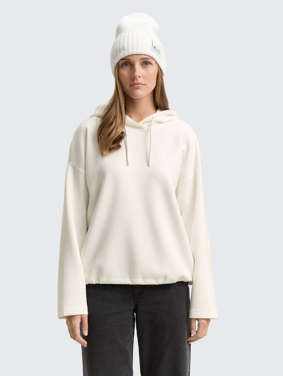 locker geschnittenes scuba-hoodie-sweatshirt