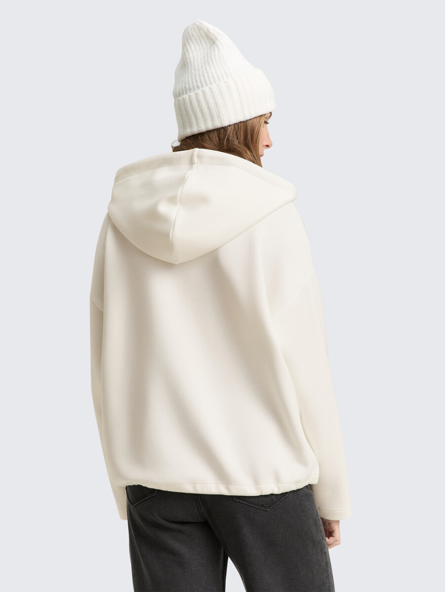 locker geschnittenes scuba-hoodie-sweatshirt