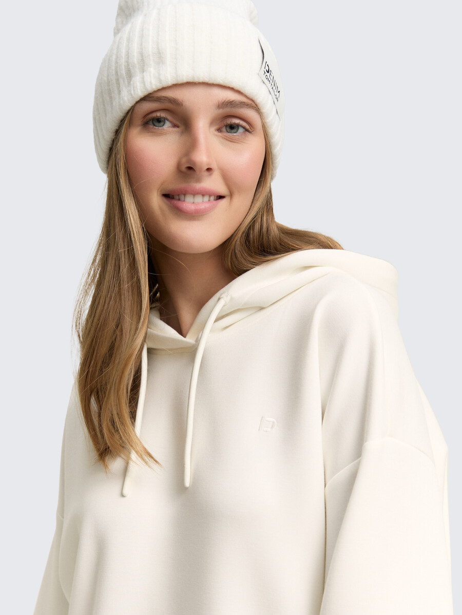 locker geschnittenes scuba-hoodie-sweatshirt