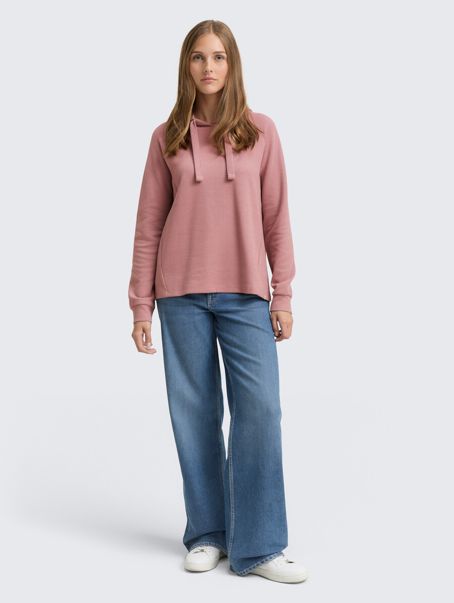 kapuzenpullover mit lockerer passform