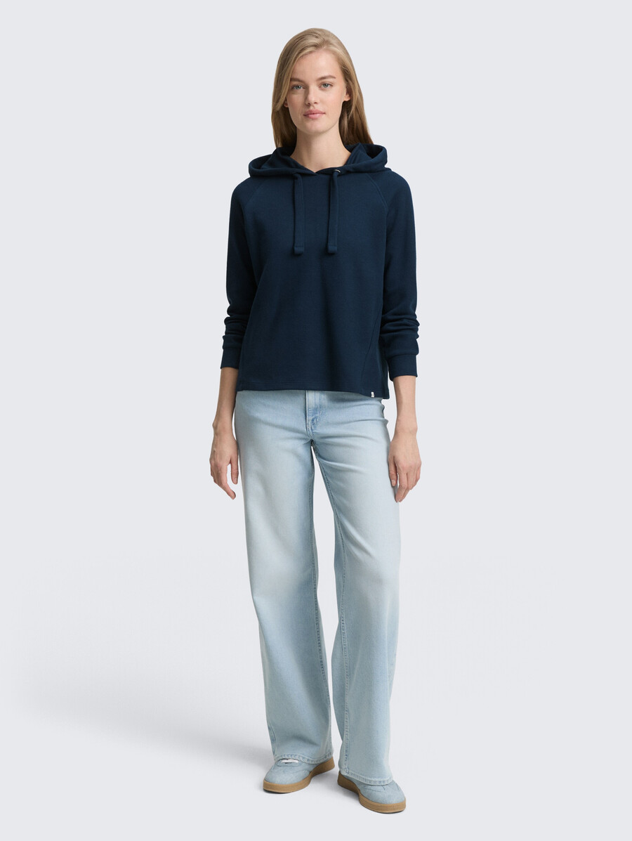 kapuzenpullover mit lockerer passform