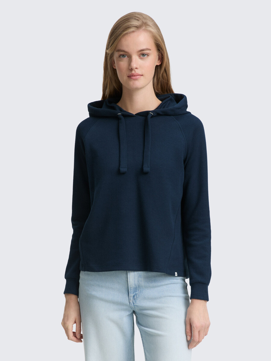 kapuzenpullover mit lockerer passform