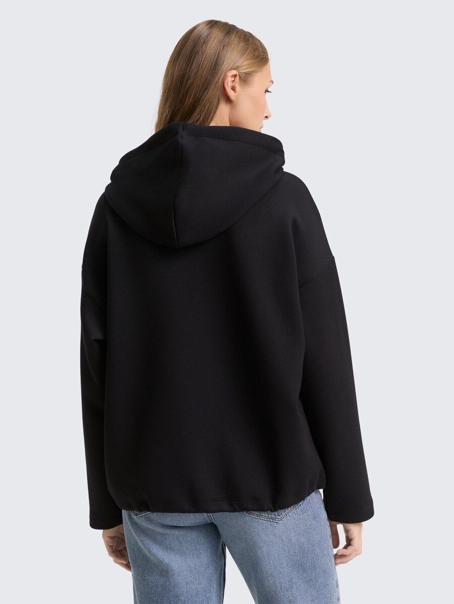 locker geschnittenes scuba-hoodie-sweatshirt