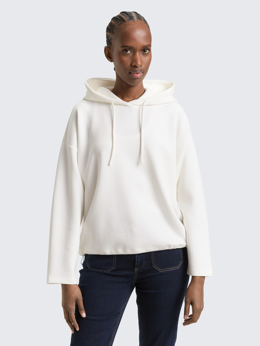 locker geschnittenes scuba-hoodie-sweatshirt