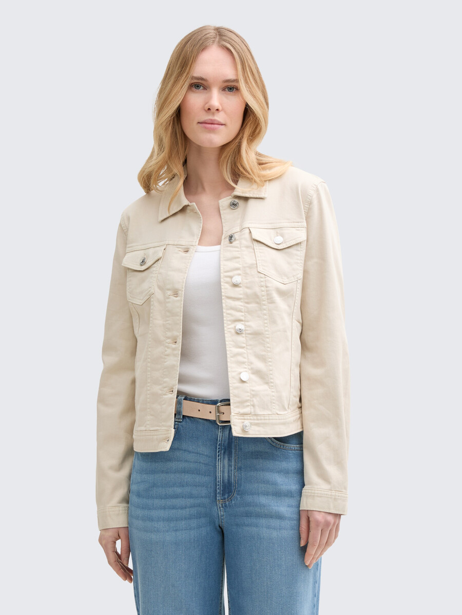 jeansjacke mit eingrifftaschen