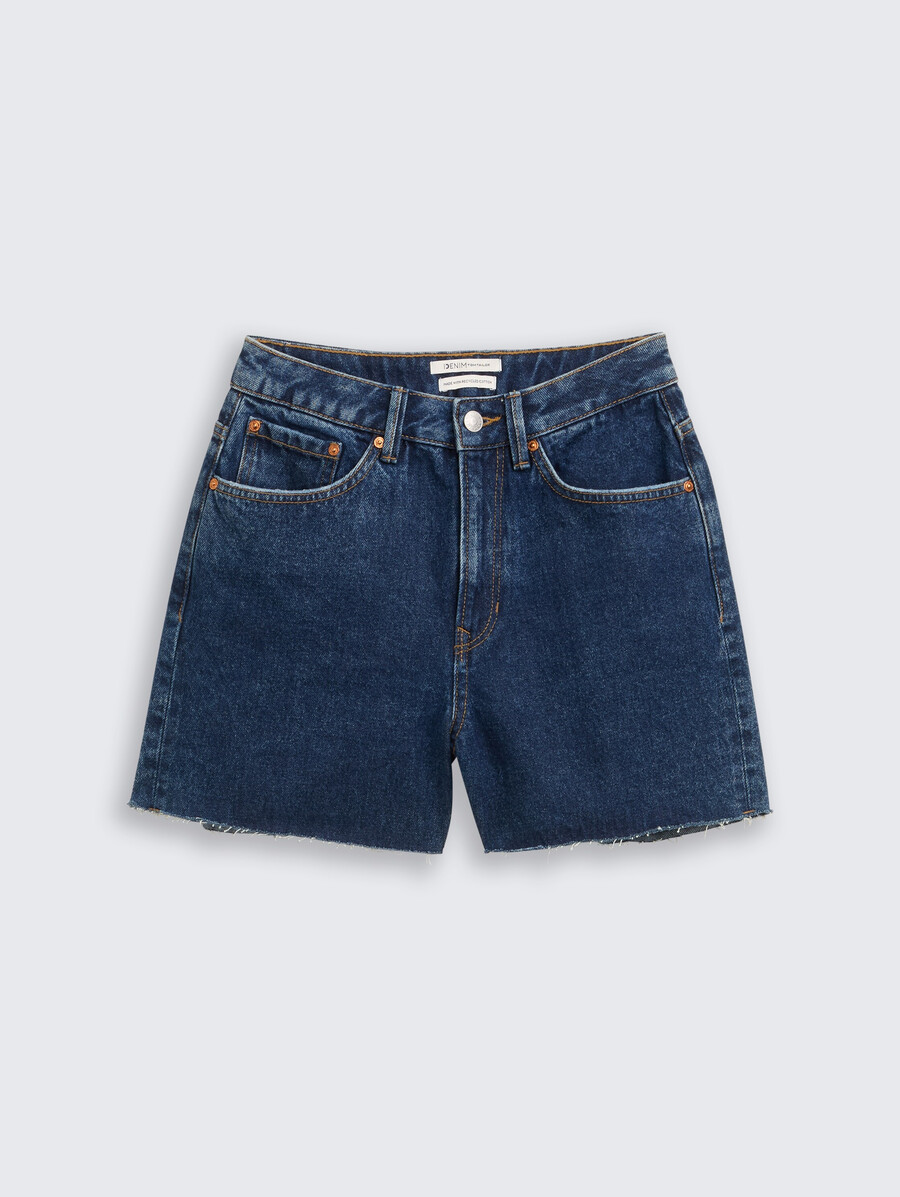 high waist mom jeans shorts