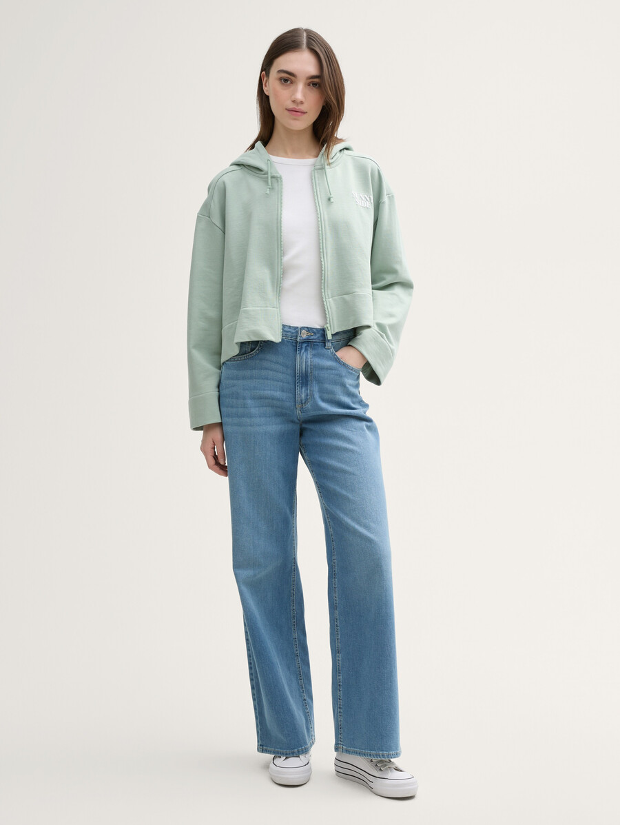 oversize-hoodie mit aufdruck