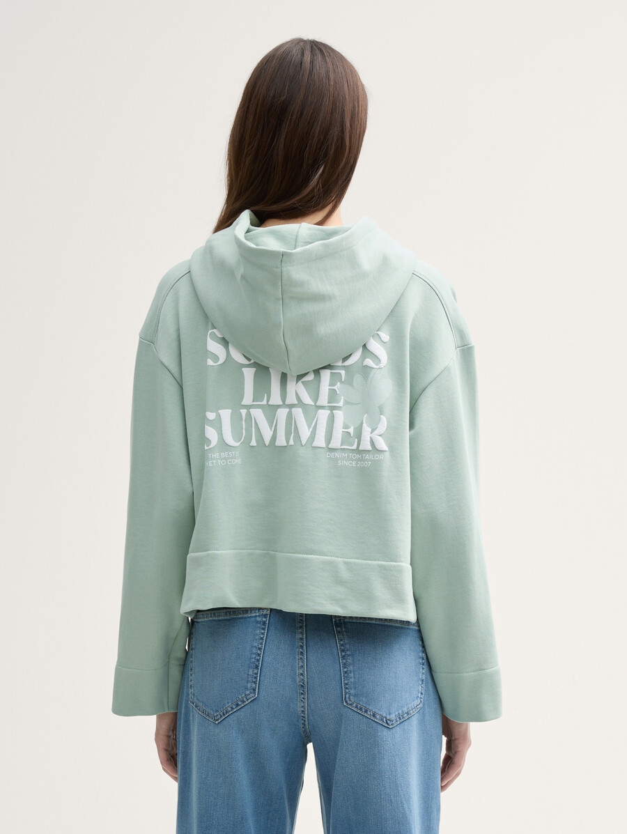 oversize-hoodie mit aufdruck