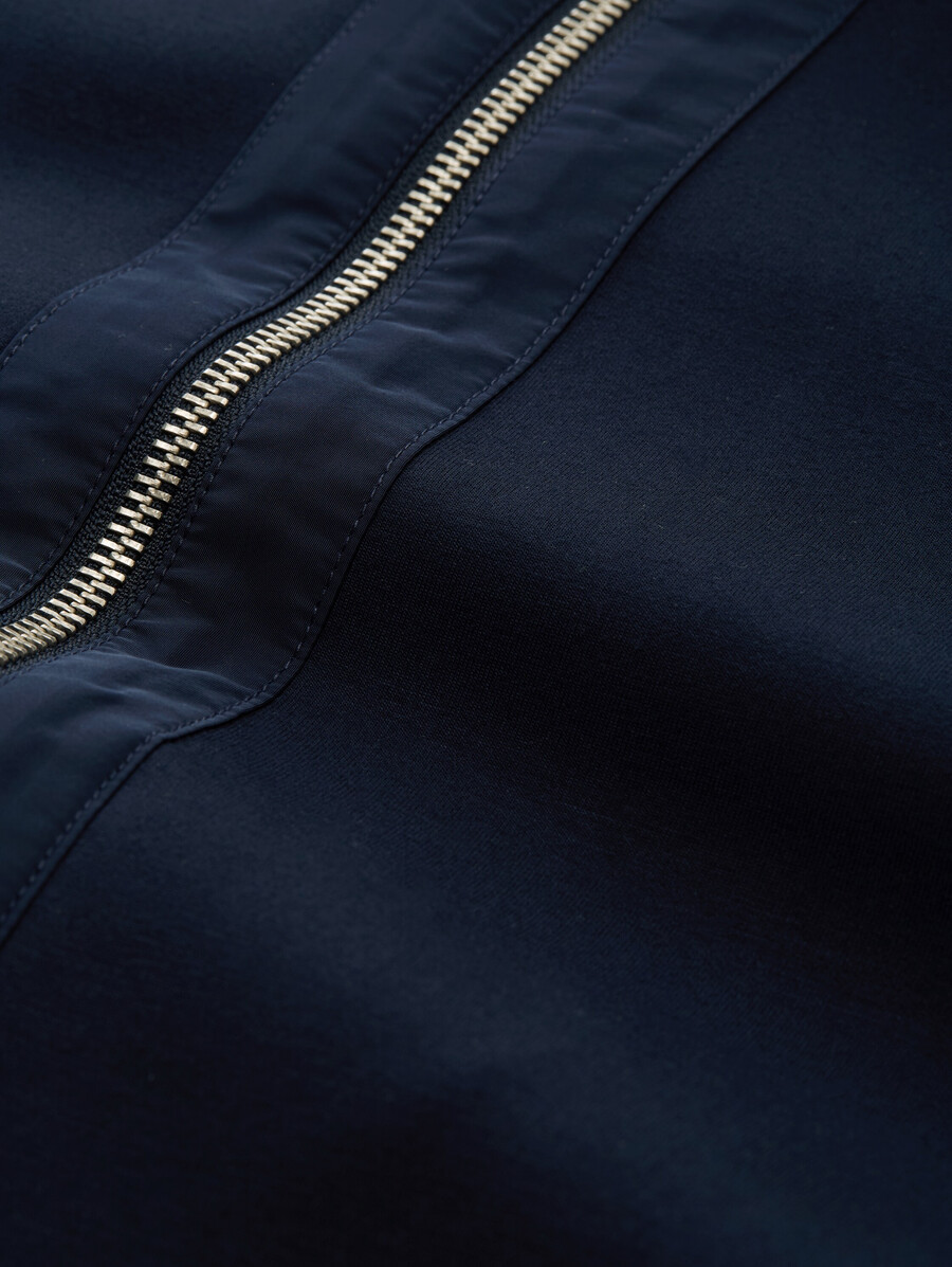 kastenförmig geschnittene scuba-sweatshirtjacke