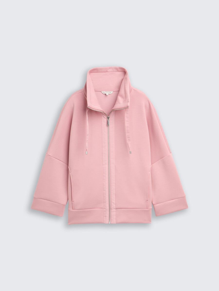 kastenförmig geschnittene scuba-sweatshirtjacke