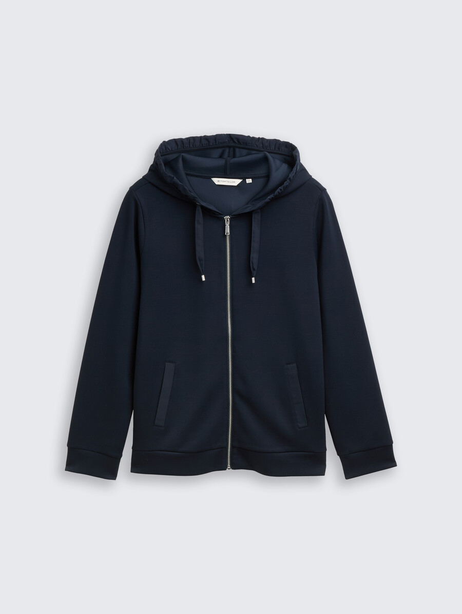plus size - hoodie scuba sweatshirtjacke