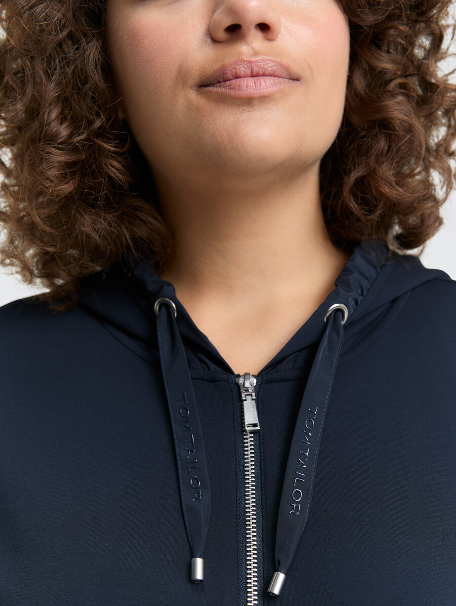 plus size - hoodie scuba sweatshirtjacke