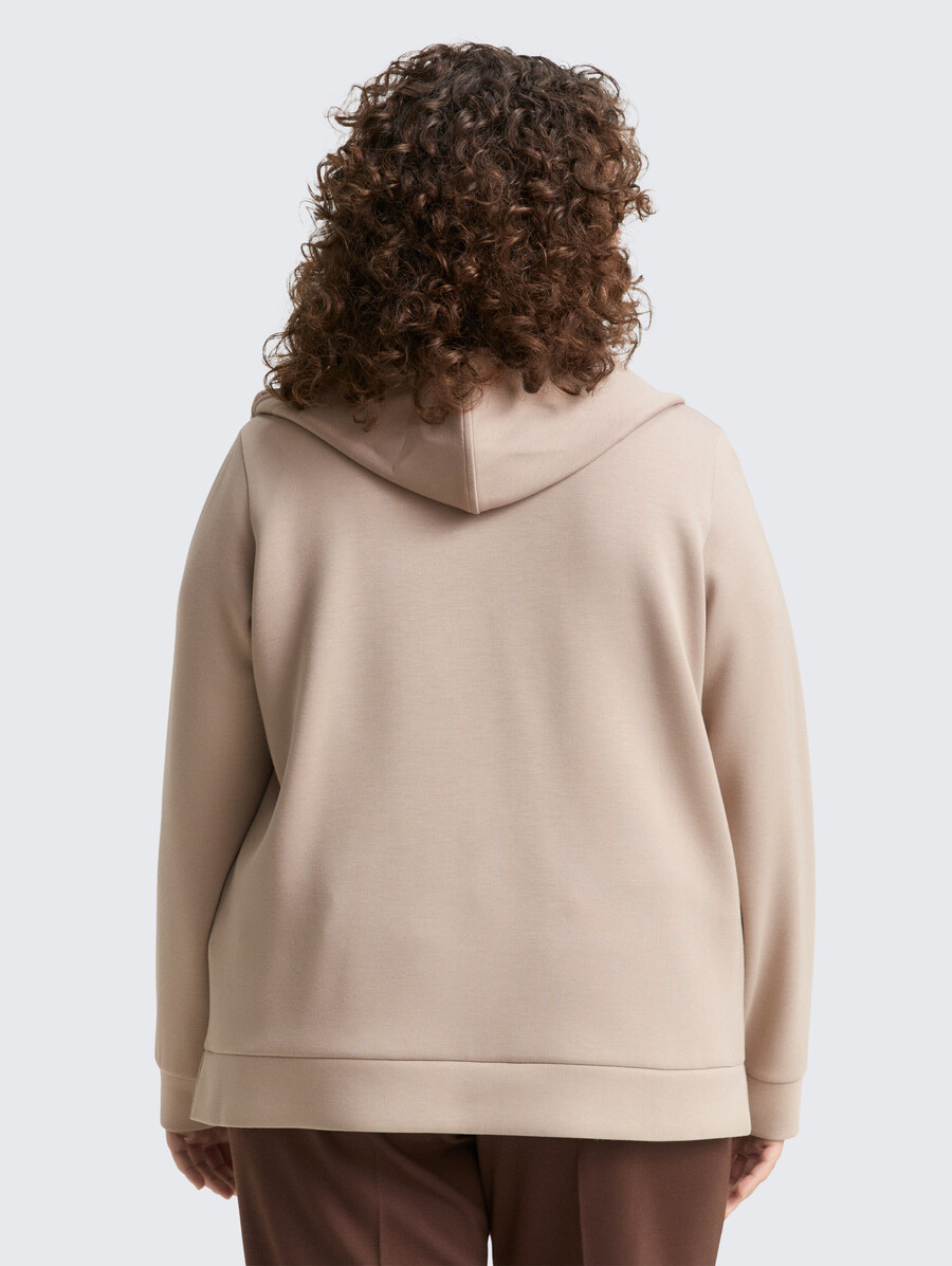 plus size - hoodie scuba sweatshirtjacke