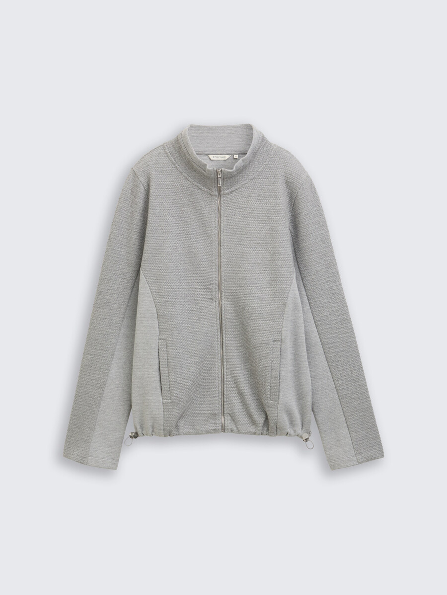 sweatjacke mit stehkragen