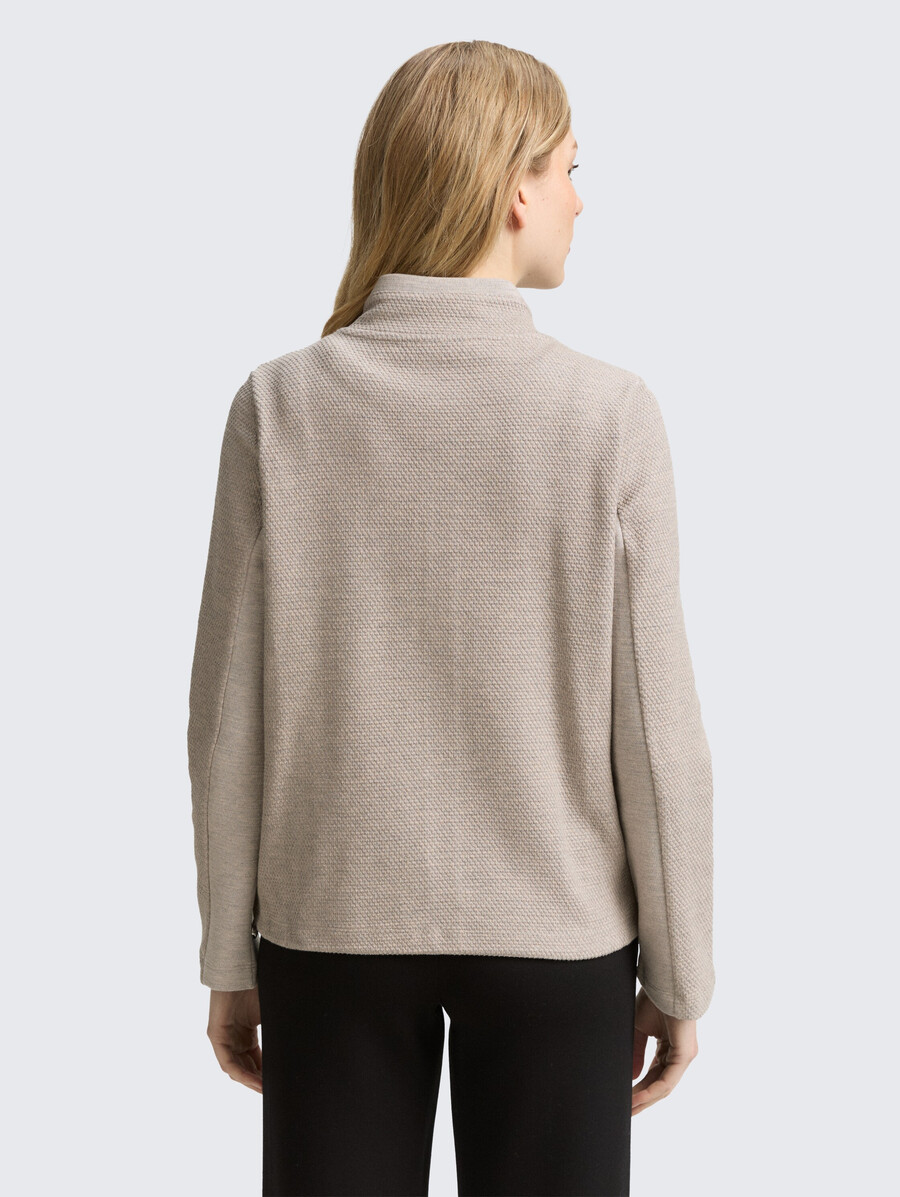 sweatjacke mit stehkragen