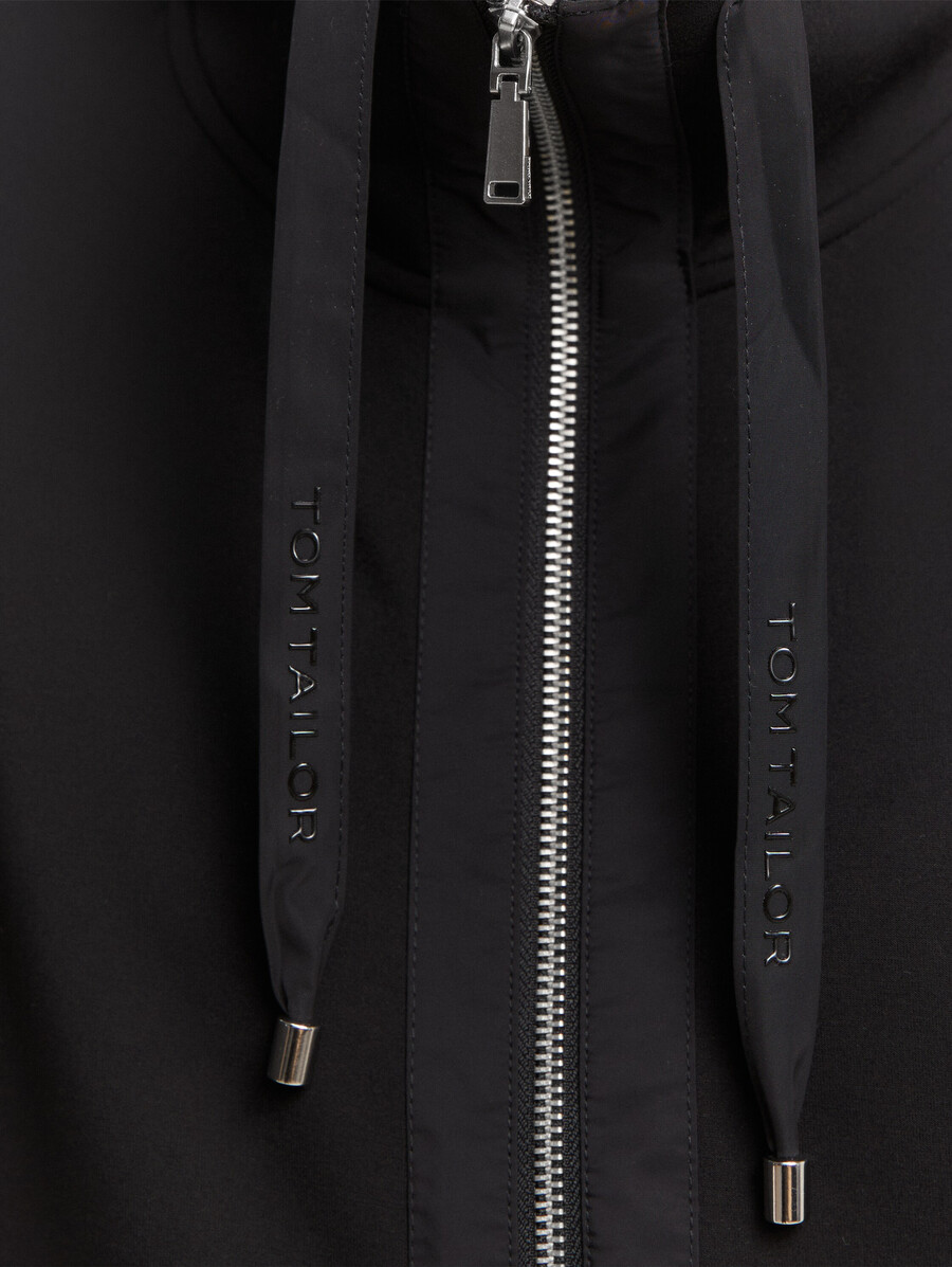 kastenförmig geschnittene scuba-sweatshirtjacke