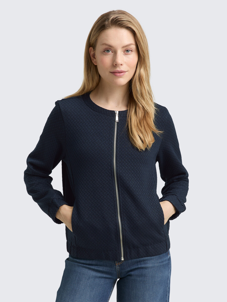 sweatjacke mit eingrifftaschen