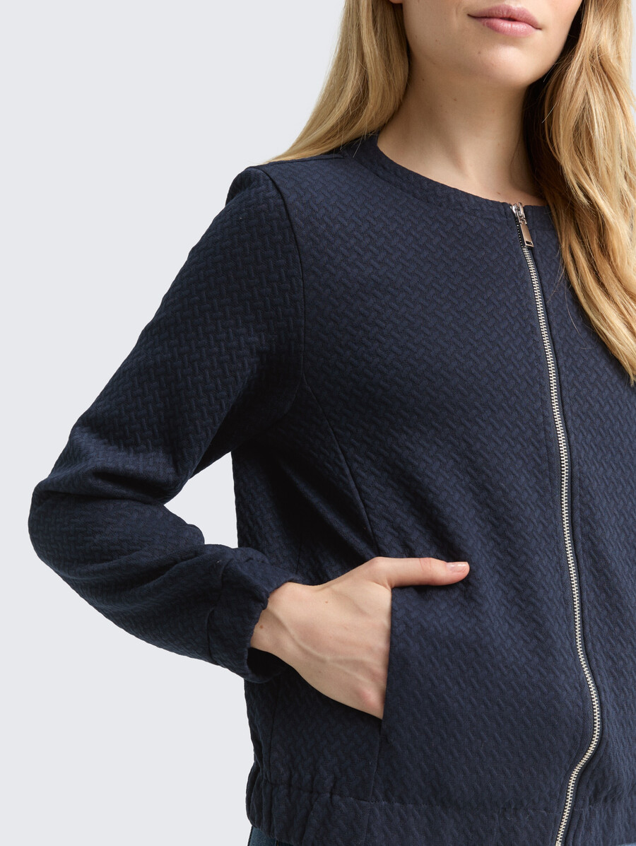 sweatjacke mit eingrifftaschen