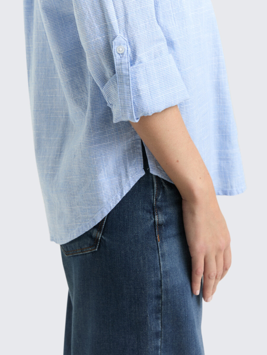 bluse mit brusttaschen