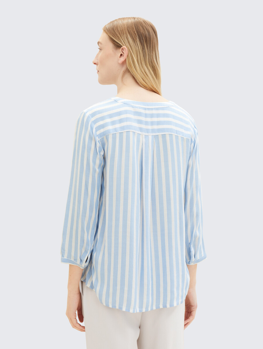 gestreifte bluse mit taschen