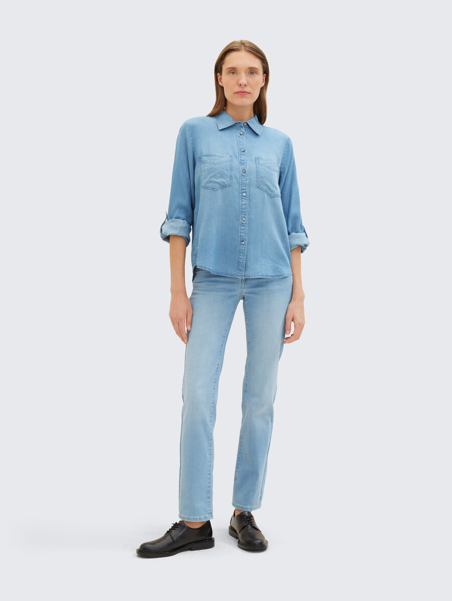 bluse mit tencel lyocell