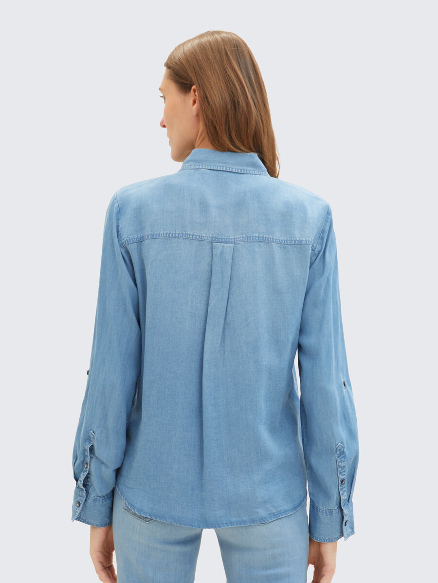bluse mit tencel lyocell