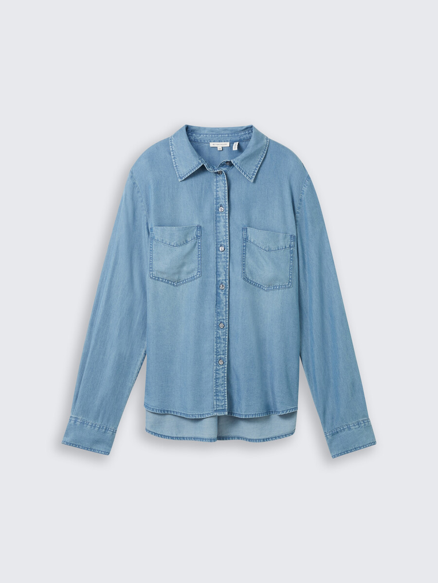 bluse mit tencel lyocell