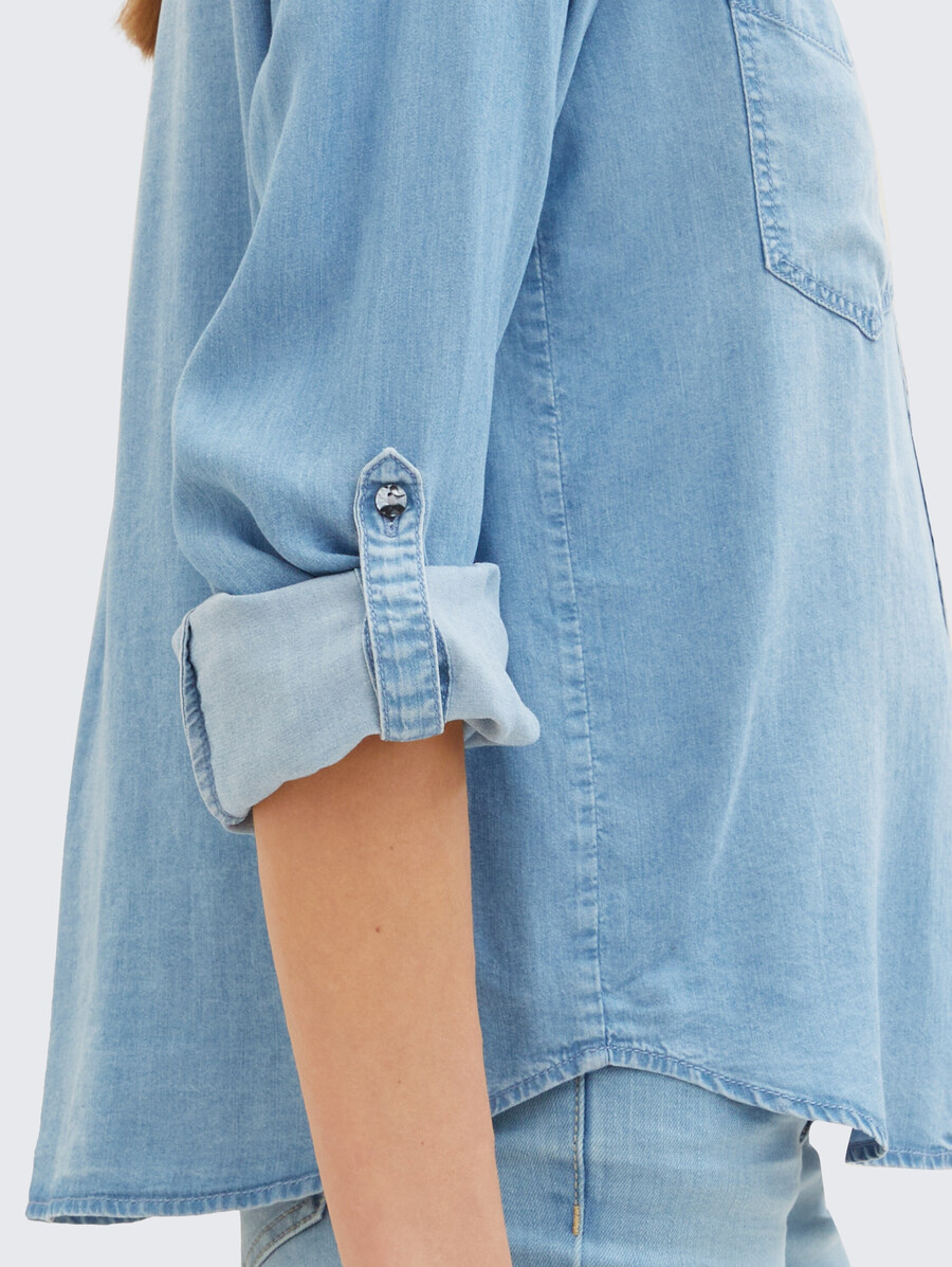 bluse mit tencel lyocell