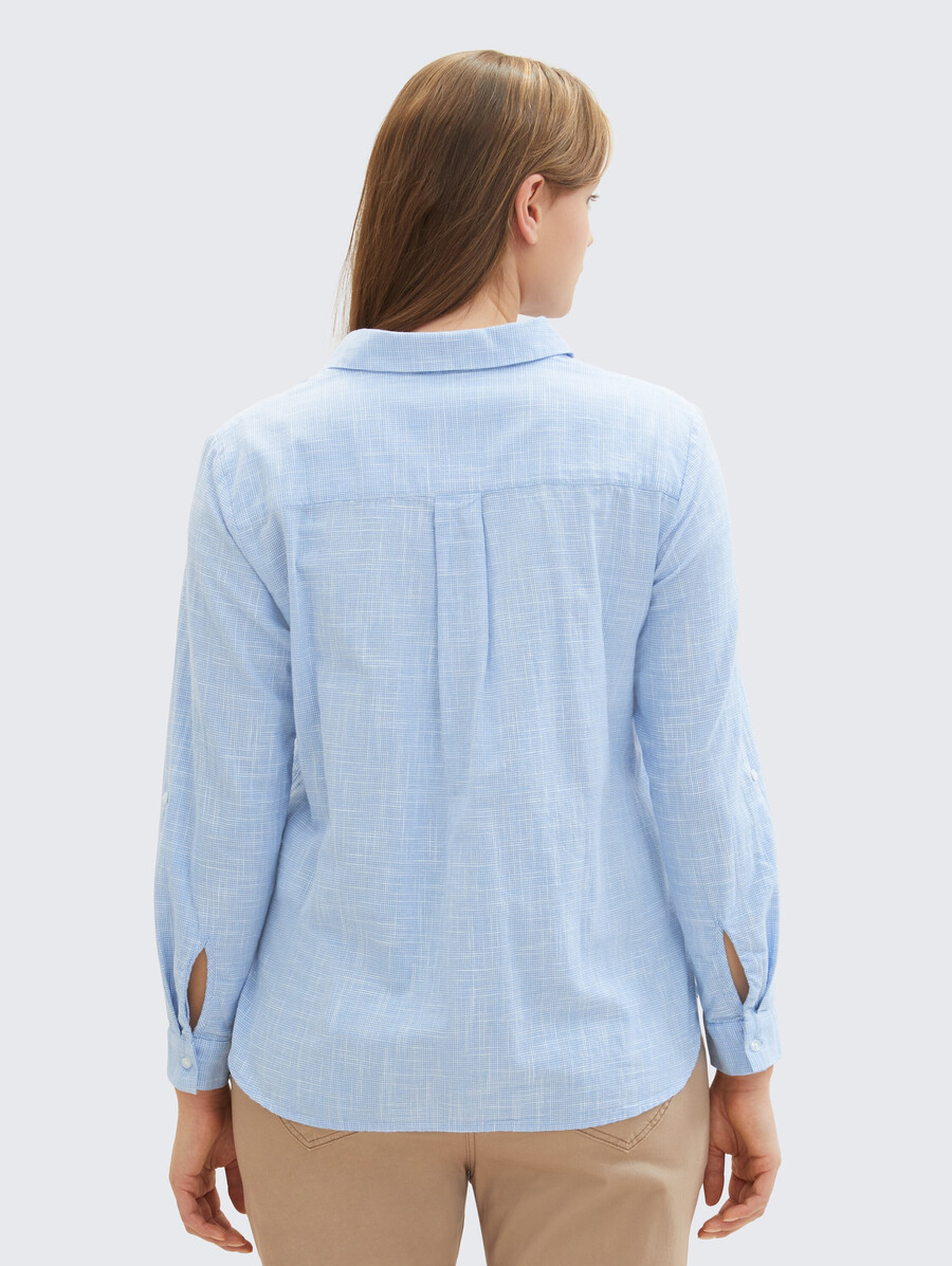 bluse in Übergröße mit brusttaschen