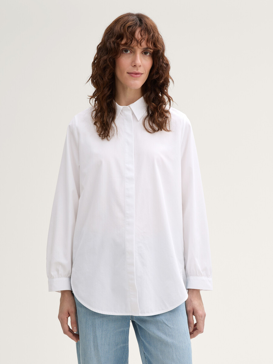 locker geschnittene bluse