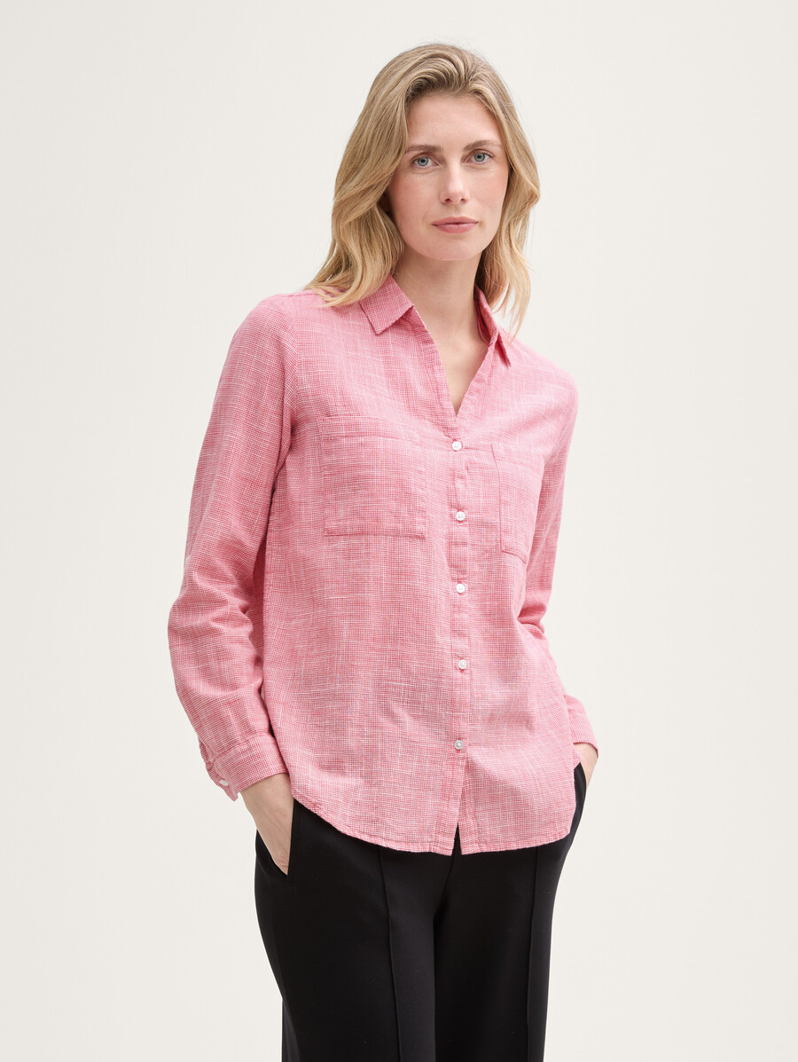 bluse mit brusttaschen