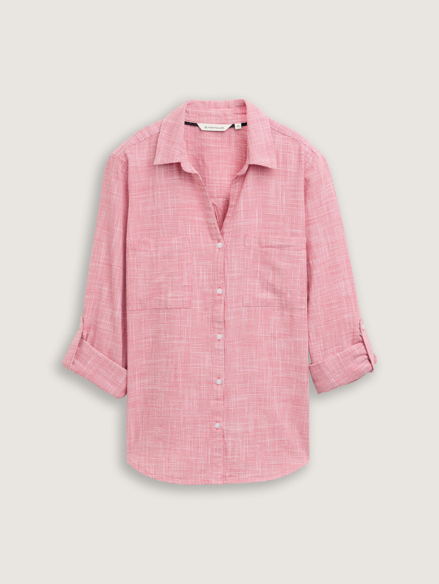 bluse mit brusttaschen