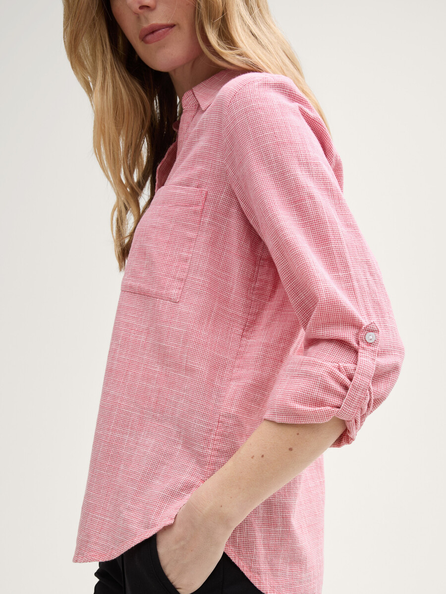 bluse mit brusttaschen
