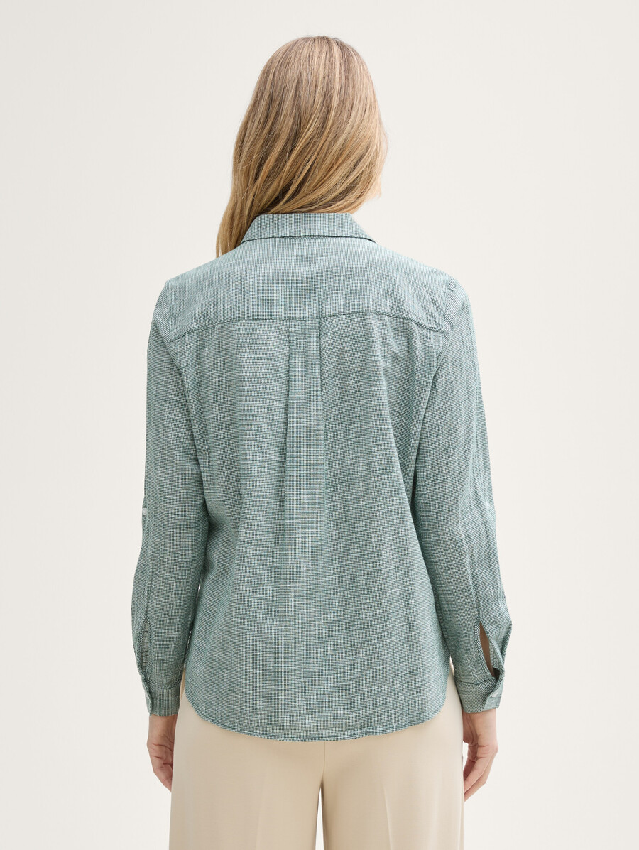 bluse mit brusttaschen