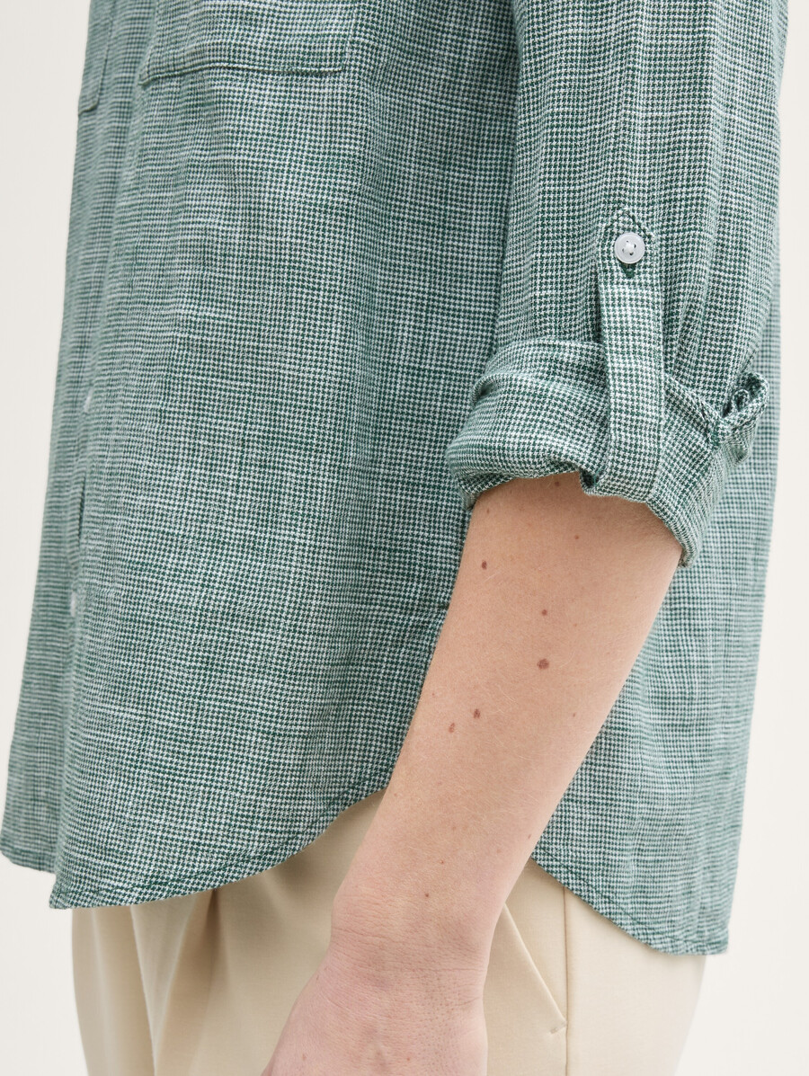bluse mit brusttaschen