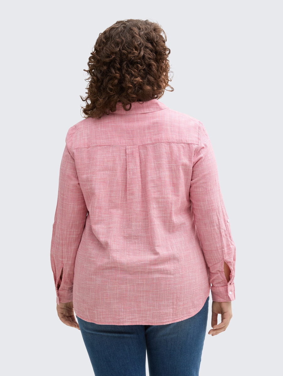 bluse in Übergröße mit brusttaschen