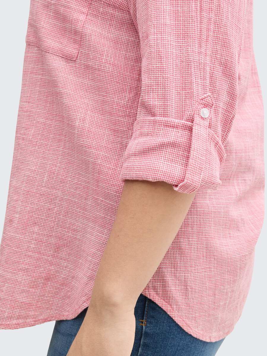 bluse in Übergröße mit brusttaschen