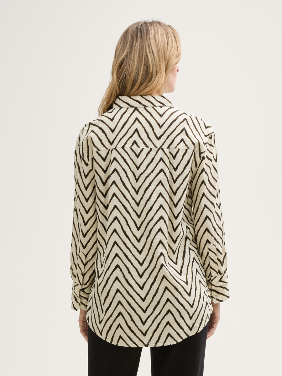 oversize-bluse aus leinen