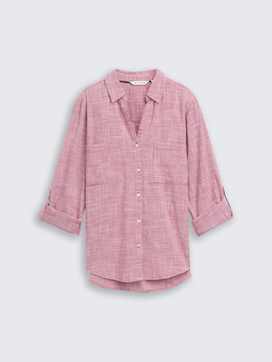 bluse mit brusttaschen