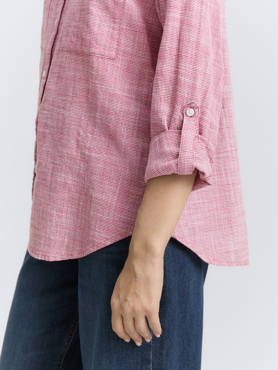 bluse mit brusttaschen