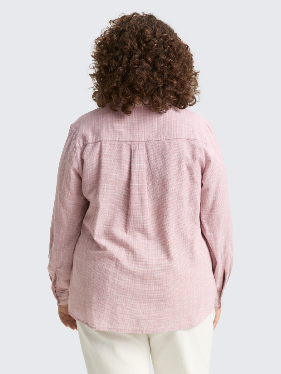 bluse in Übergröße mit brusttaschen