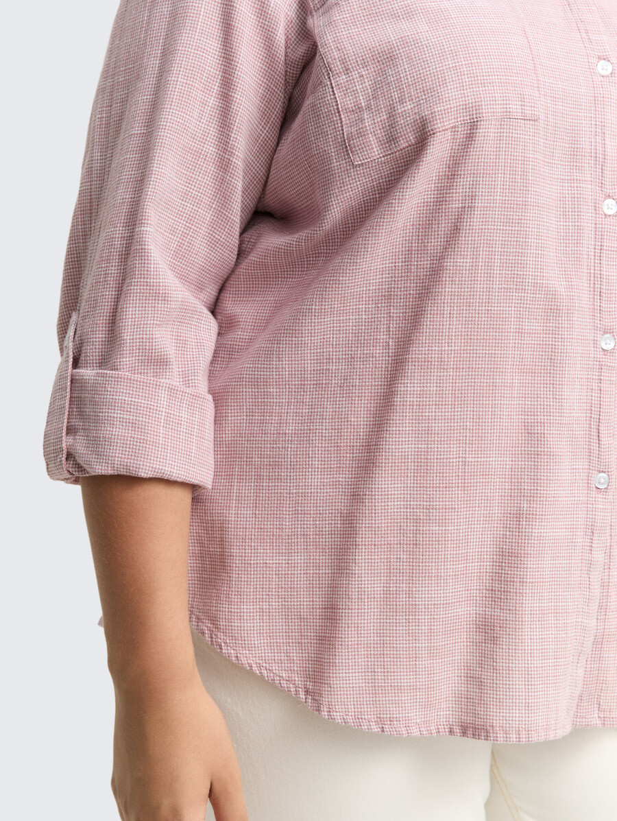 bluse in Übergröße mit brusttaschen