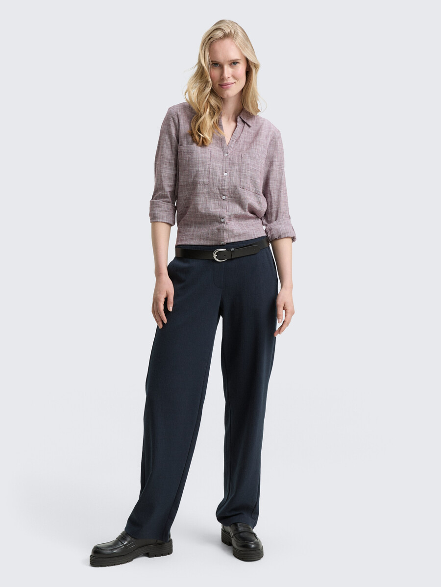 bluse mit brusttaschen