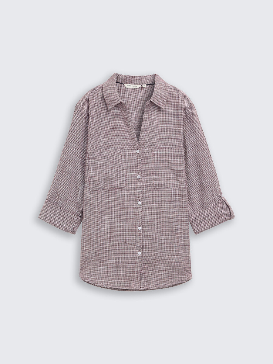 bluse mit brusttaschen